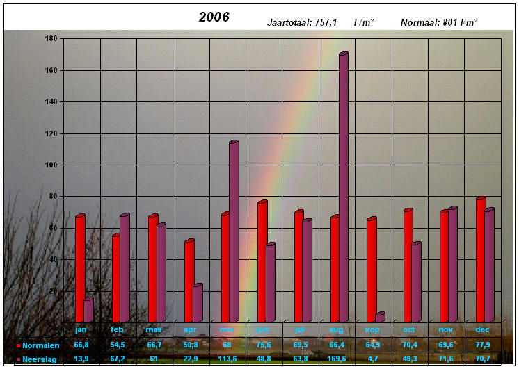 neerslaggrafiek 2006